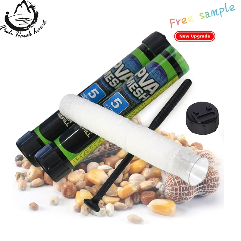 18mm 25mm 37mm 44mm PVA Refill Mesh Carp Fishing Mesh Bait Dissolving Fishing Mesh Net for Fishing Baits