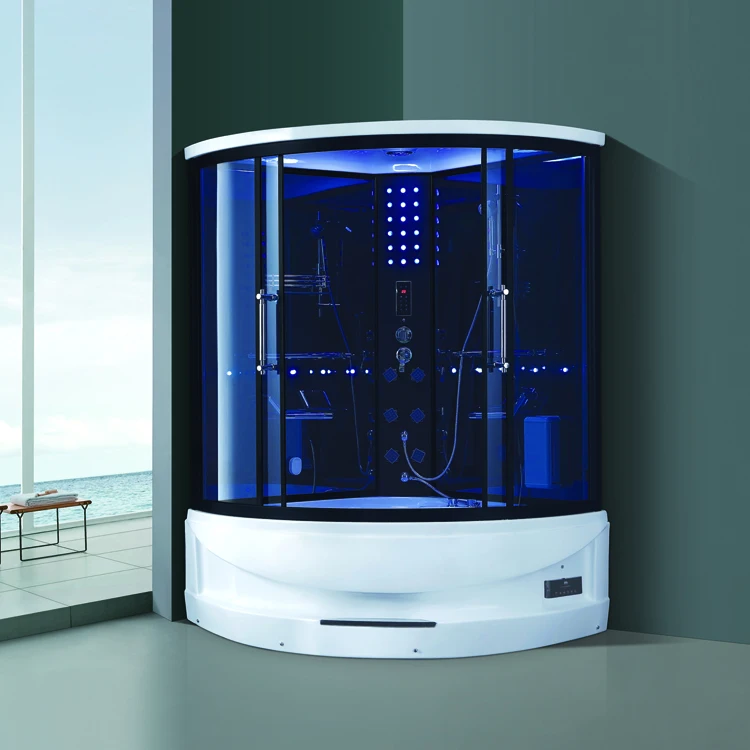 Indoor Large Size 2 Person Sauna Rooms Computer Control Wet Steam Shower Room Massage Computer Steam Rooms