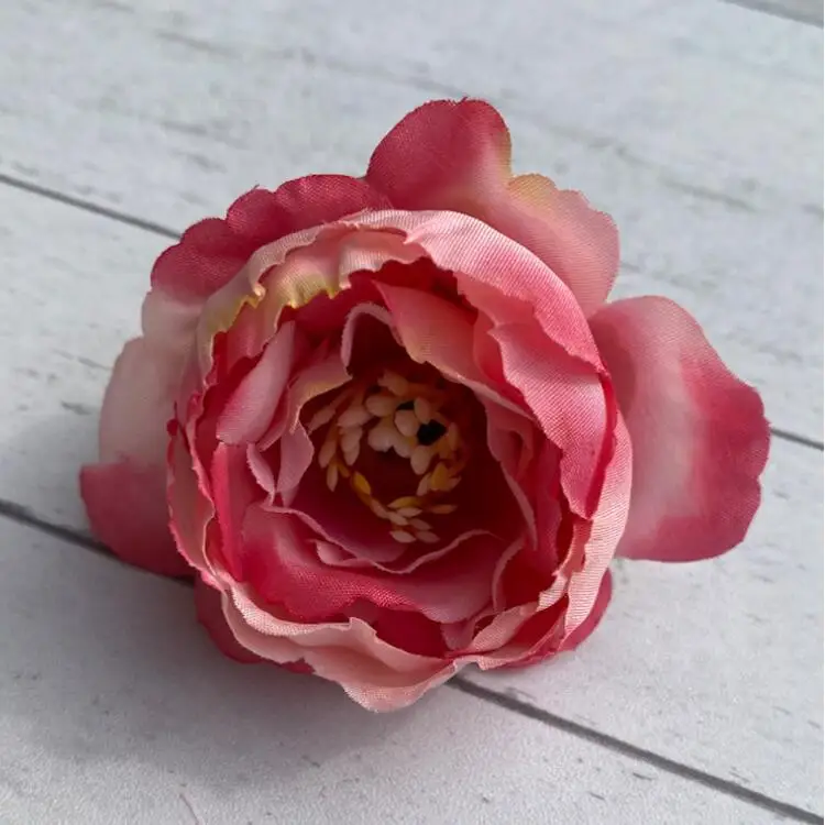 Wholesale Colorful Faux Silk Camellia Flower Heads DIY Arrangement Artificial Peony Flower Heads For Home Wedding Wall Decor