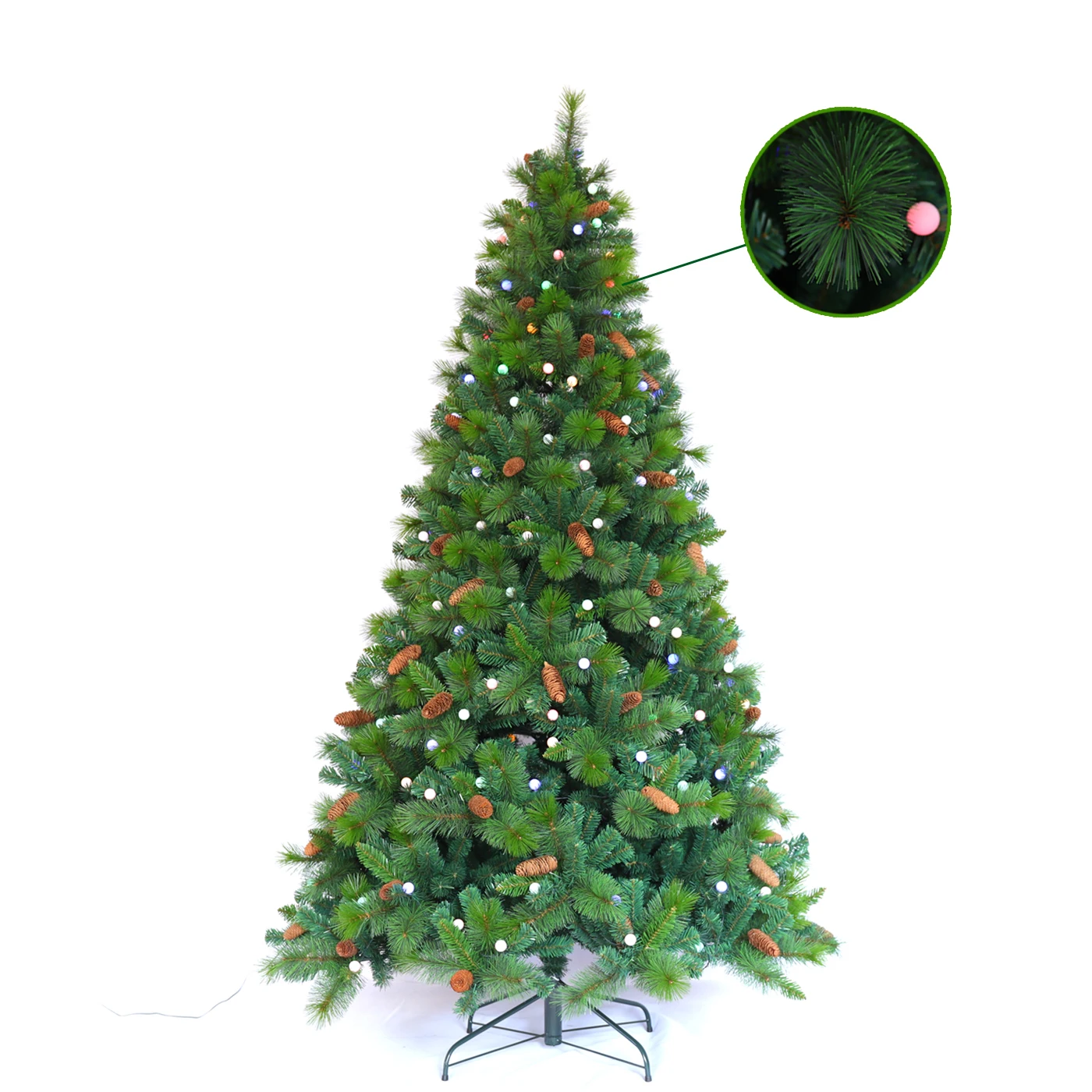 Luxury 6FT Prelit Artificial smart christmas tree xmas tree PE decorative christmas trees