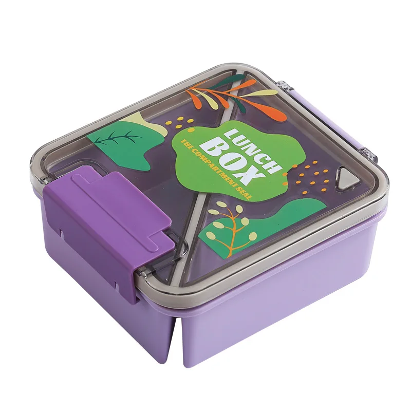 school compartmentalized container adult bento lunch box child leak proof with handle