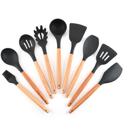 Food Grade Wholesale Silicone Personalized Kitchen Utensil Set Modern Baking Cooking Tools Best Selling Products