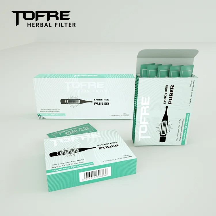 Tofre Manufacturer Supply Best Smoking Filter Reusable Cigarette Filter Tips Extra Filter For Cigarette