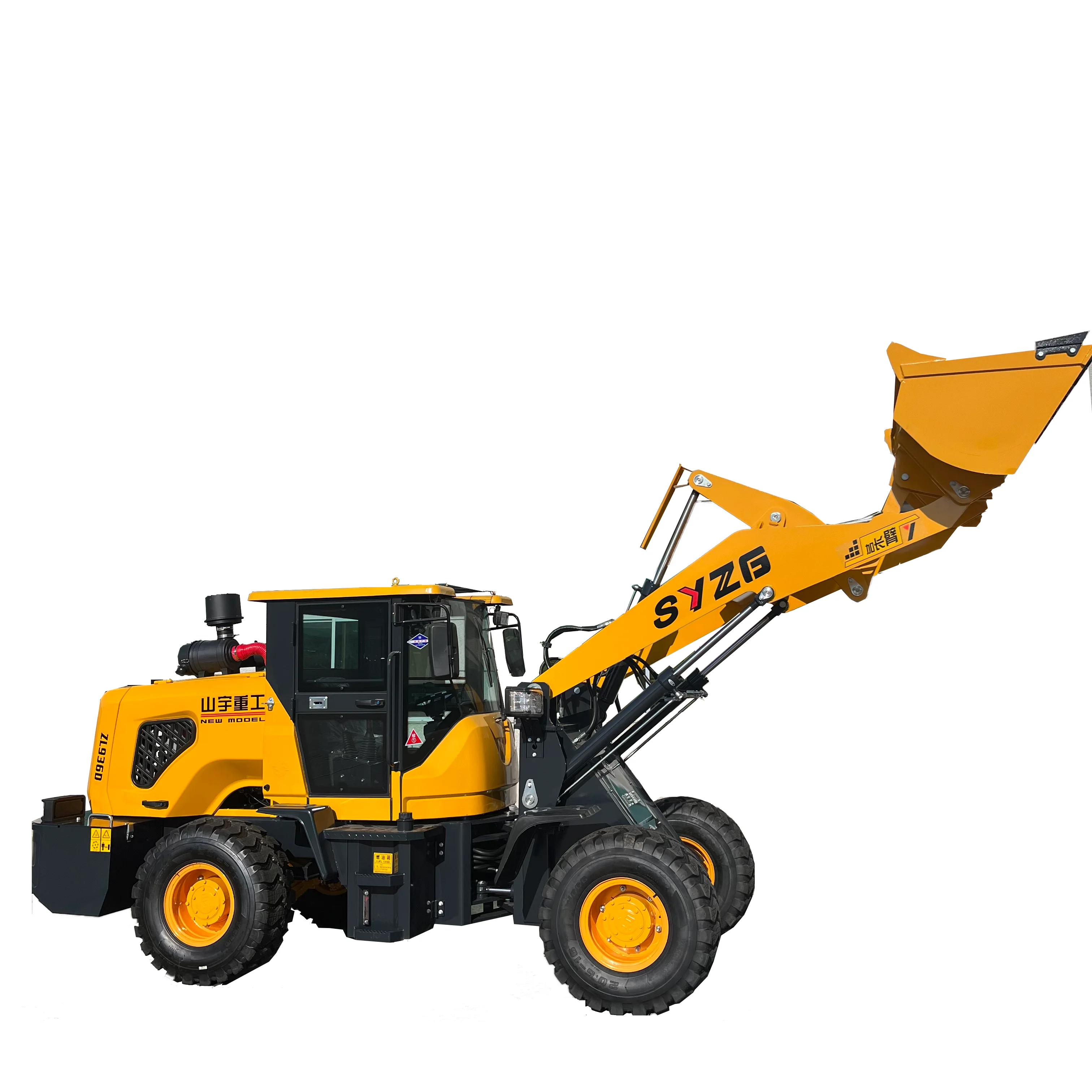SHANYU ZL-936D New 1.8 Ton Wheel Loaders Pallet Fork