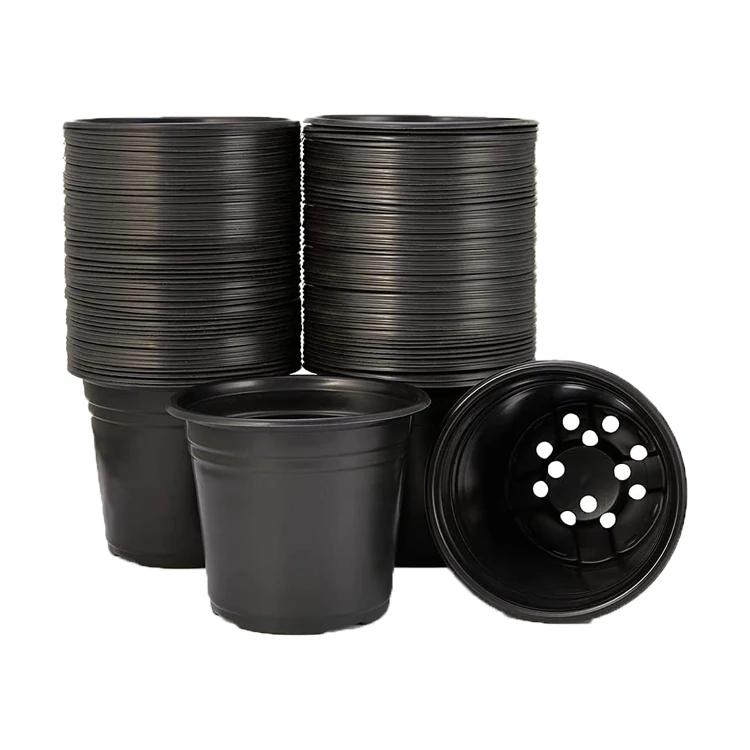 cheap black soft pot flexible plastic nursery pots black plastic nursery pots for nursery plants