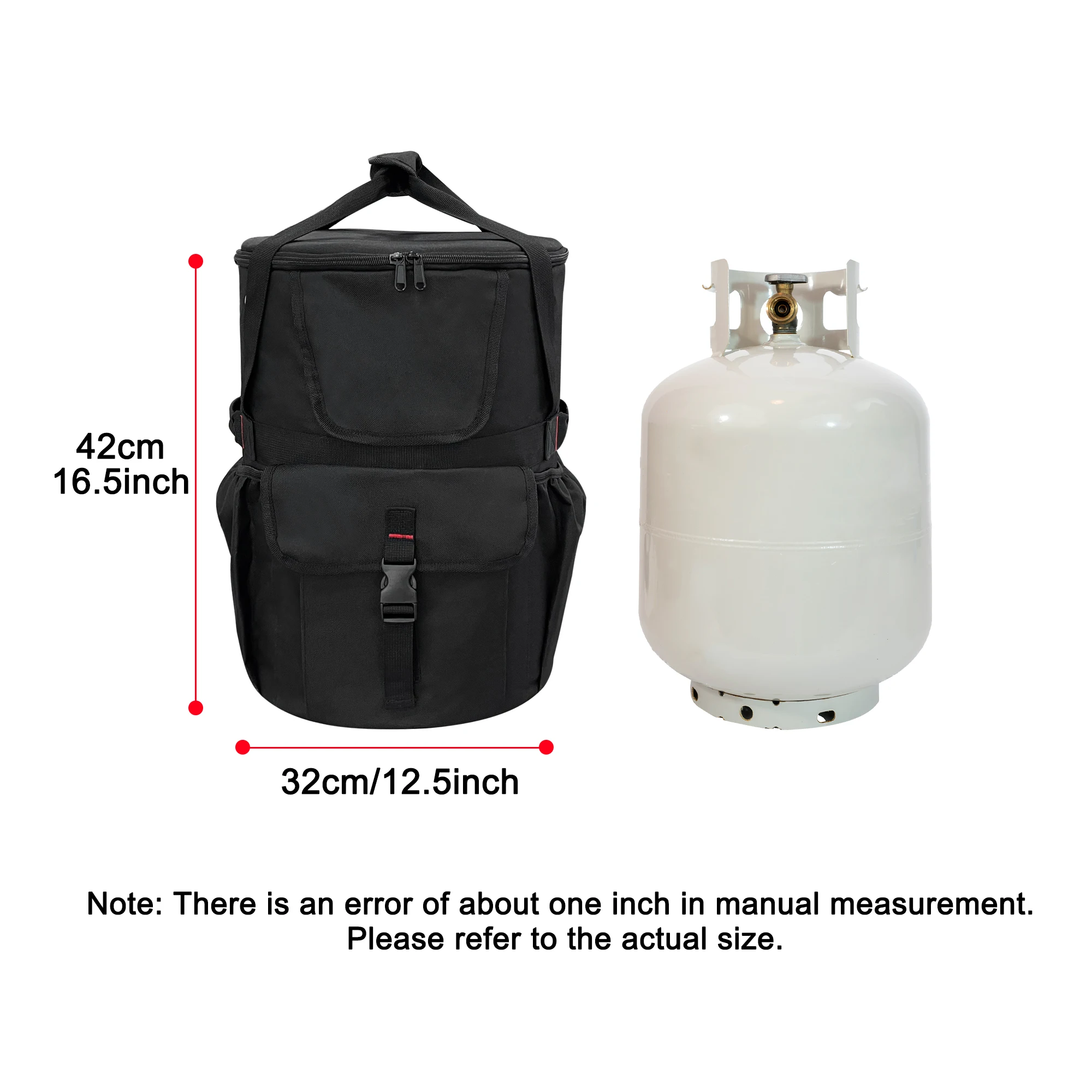 Mydays Outdoor Custom Heavy Duty 600D Oxford Gas Propane Tank Storage Cover Protector With Anti-slip Bottom Feet