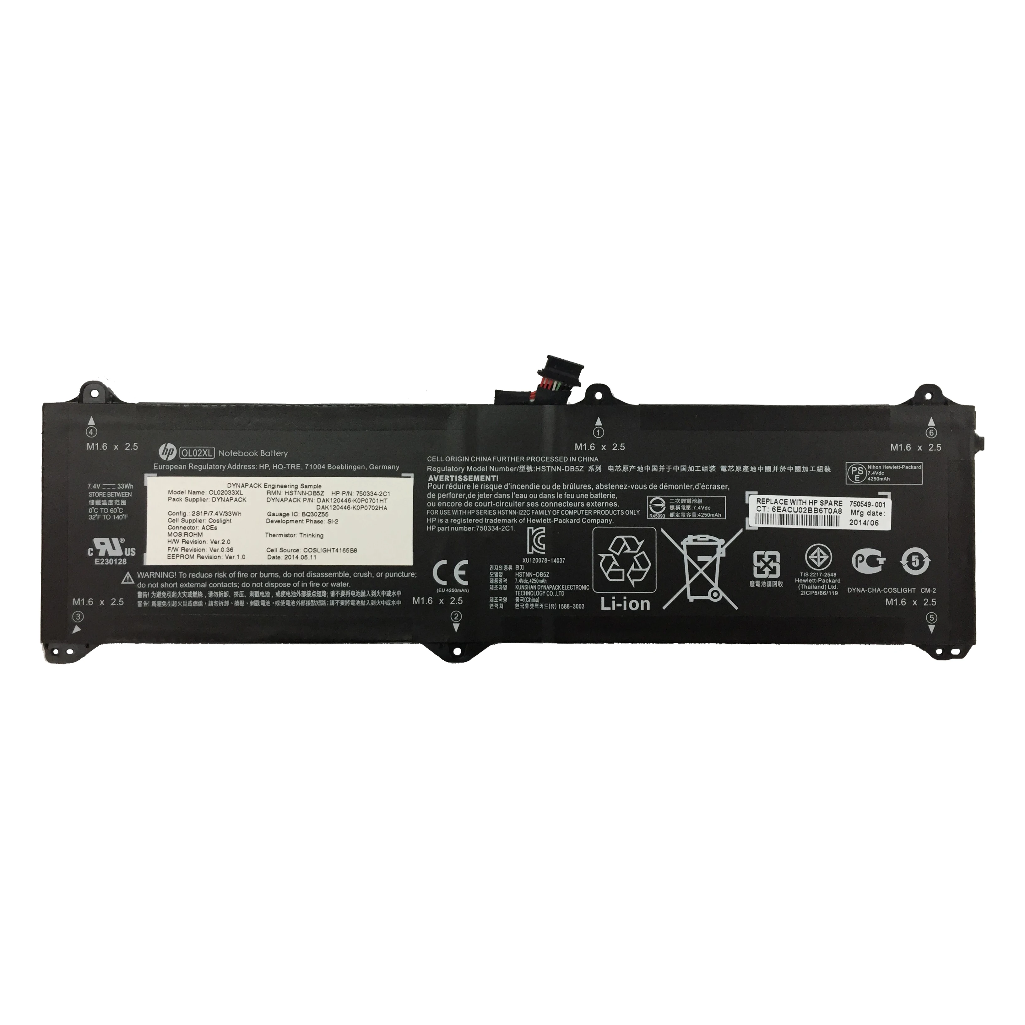 
rechargeable battery OL02033XL for HP Elite x2 1011 G1750549-001 laptop original battery for HP 