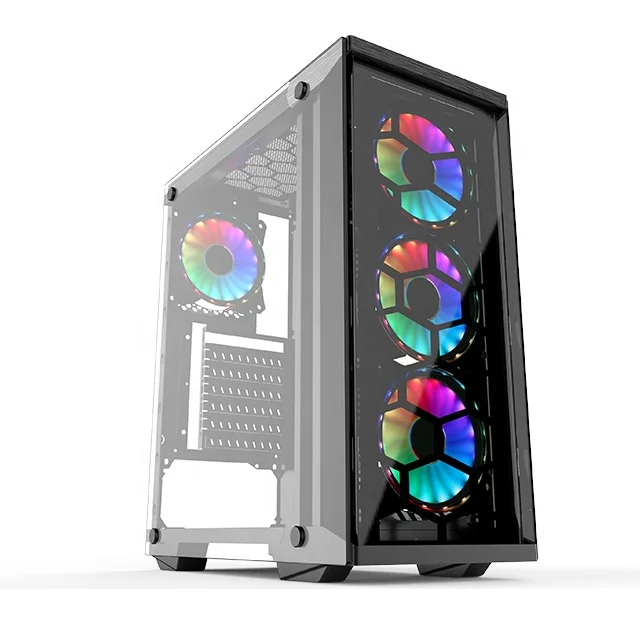 full tempered glass atx computer case & towers atx gaming case OEM gaming case