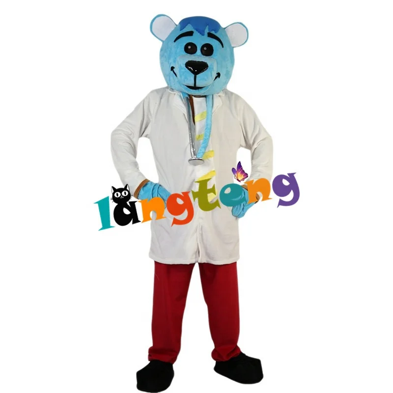 627  Funny Cute Blue Mouse Doctor Adult Mascot Costumes Cosplay Apparel Business Mascots For Party