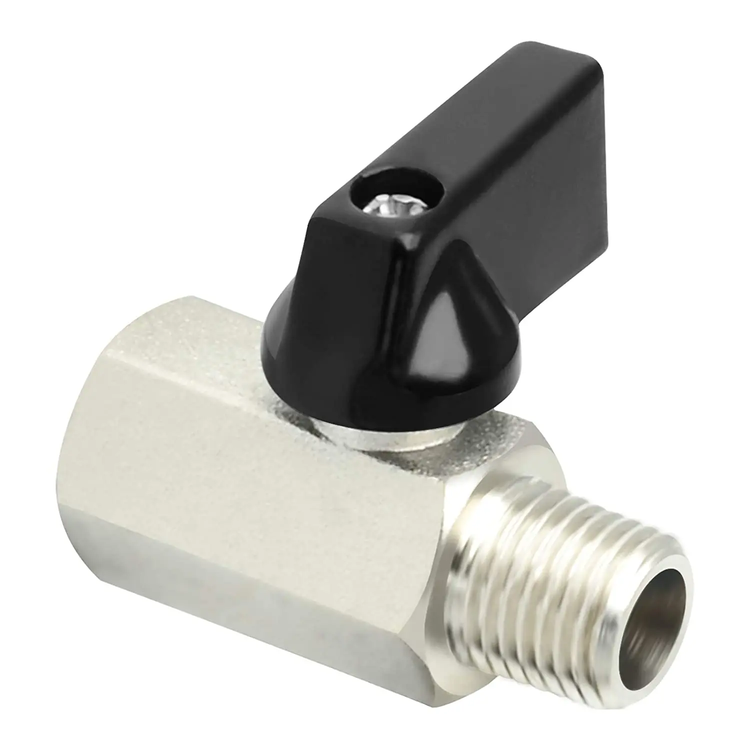 MBV-2 Brass Nickle Plated Mini Ball Valve Supplier With Shut Off Function