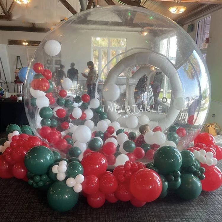Hot Outdoor popular balloon artist advertising inflatable the balloon fun house inflatable bubble tent with Color balloon
