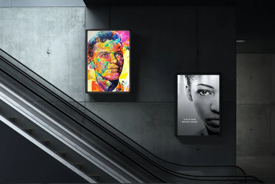 Рекламный экран комплексное решение (2x3 горизонтальный и вертикальный) с высокой яркостью 55 дюймов для большого экрана дисплея