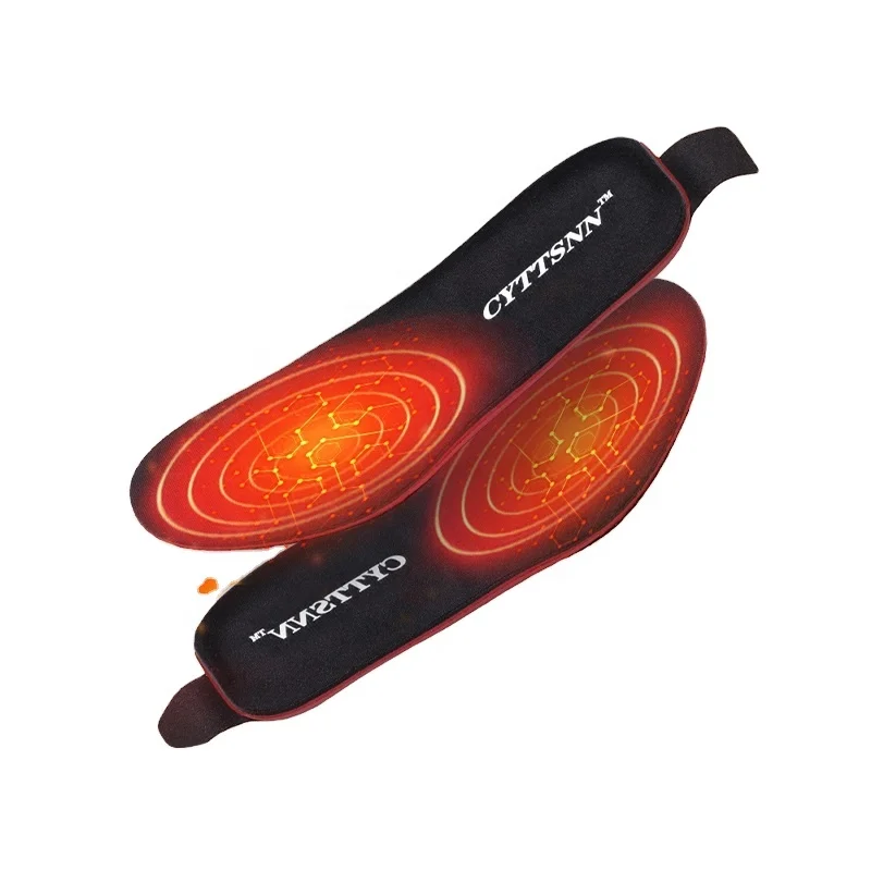 2023 Electric Heating Moldable Insoles Foot Warmer Rechargeable USB Heating Shoe Pad Heated Insoles for Shoes