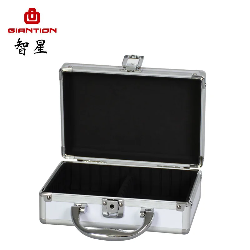 Factory production Small metal aluminum lock security case with removable eva board