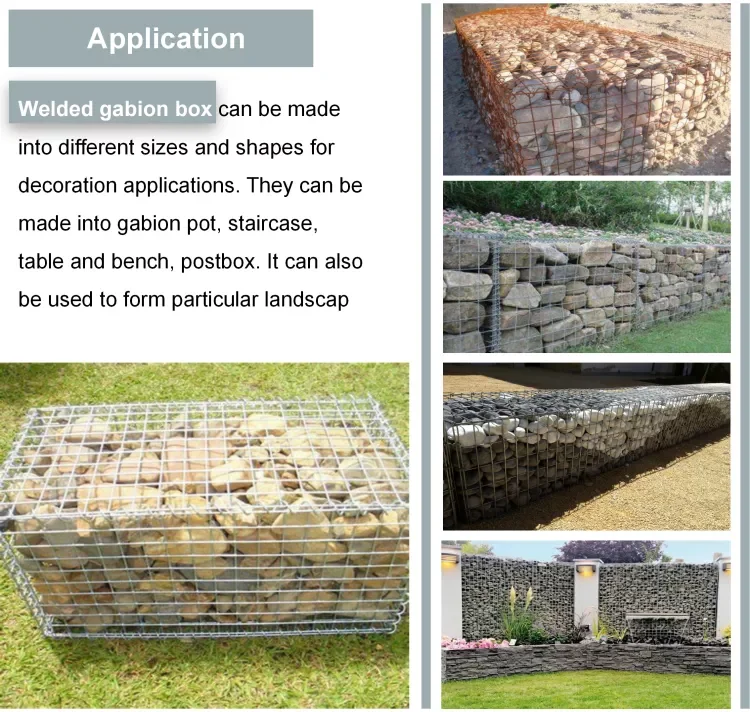 High Tensile Hot Dipped Galvanized Welded Gabion