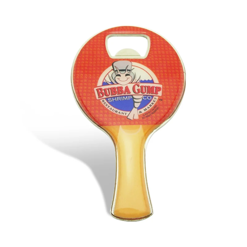 Custom Metal Gift Fridge Magnet Bottle Opener with Epoxy Logo Souvenir Beer Wine Bottle Opener