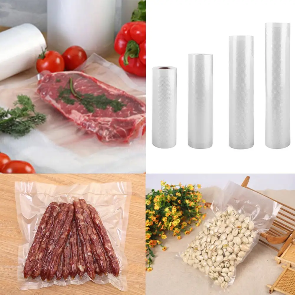 Embossed Roll Packing Compressed Plastic Food Vacuum Sealer Seal Storage Bags