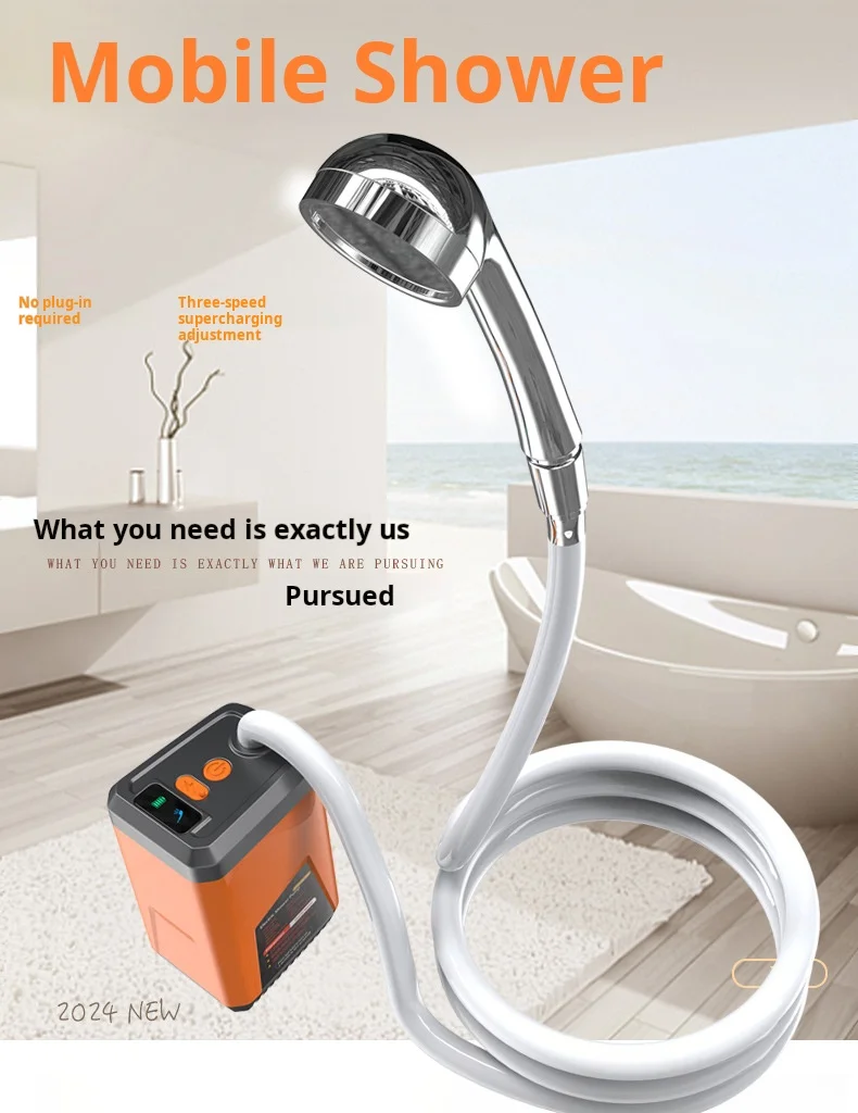 2024 newest Outdoor electric shower dormitory rural household portable shower for camping
