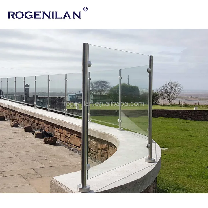 Outdoor stainless steel staircase railing glass railing post railing handrail can be customised
