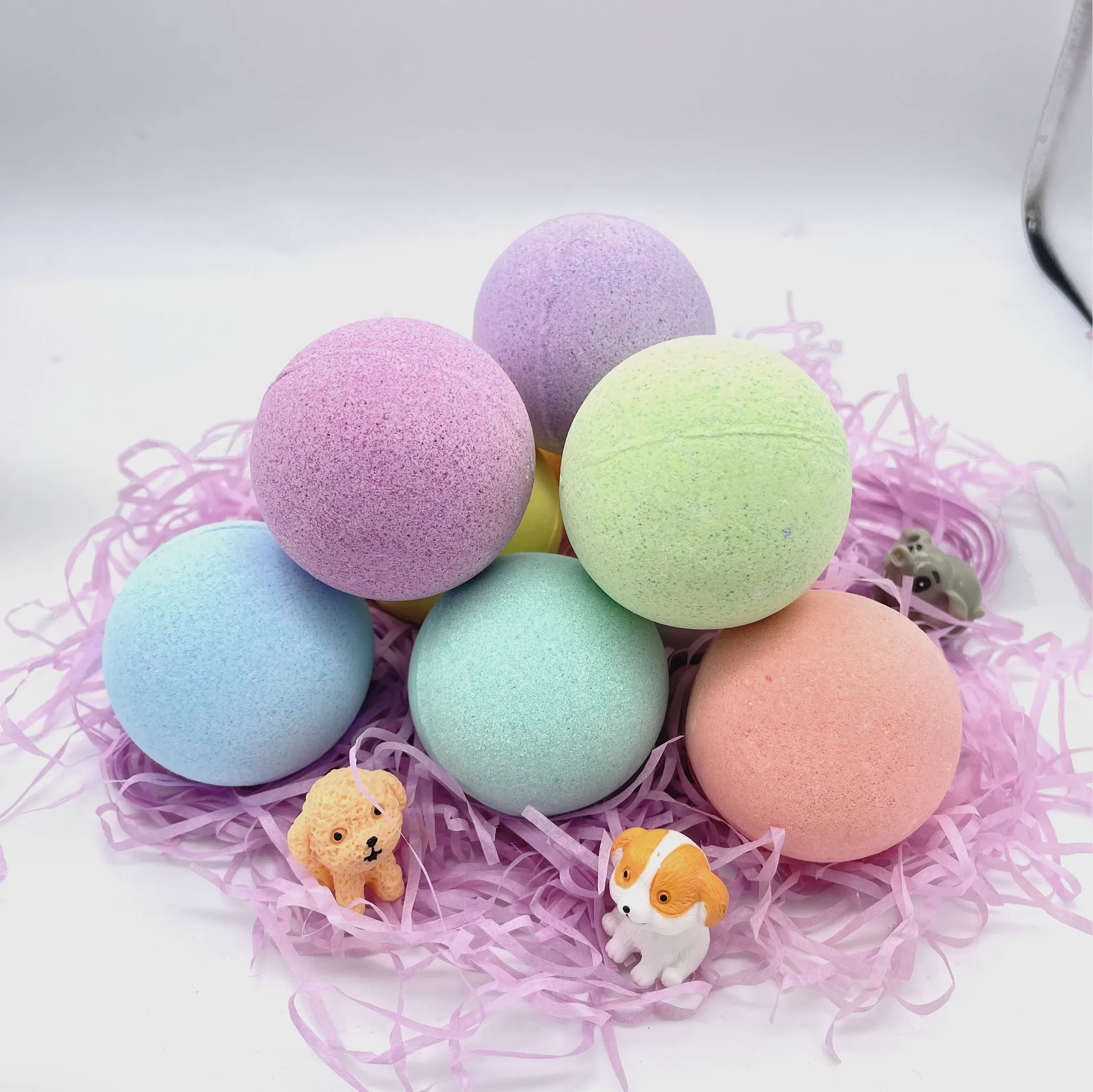 Best Selling Private Label Organic Scented Glitter Bath Bombs