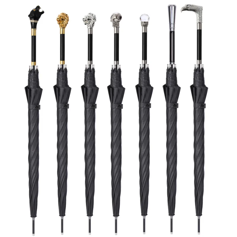 Роскошный специальный металлический зонт с ручкой зодиака премиум-класса музейный автоматический зонт