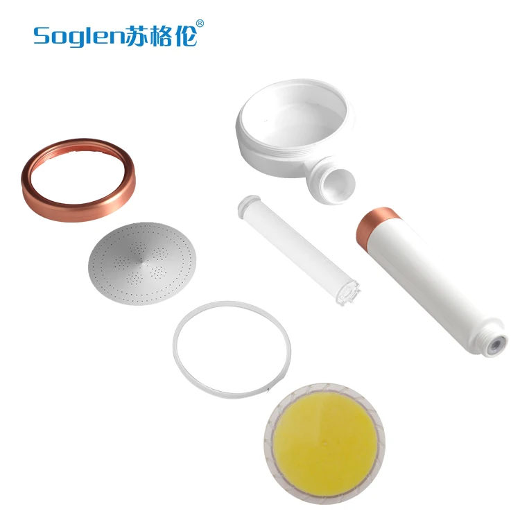 
Amazon shower head water filter four scents shower filter vitamin c bathroom scent bath filter for home SPA healthy shower 