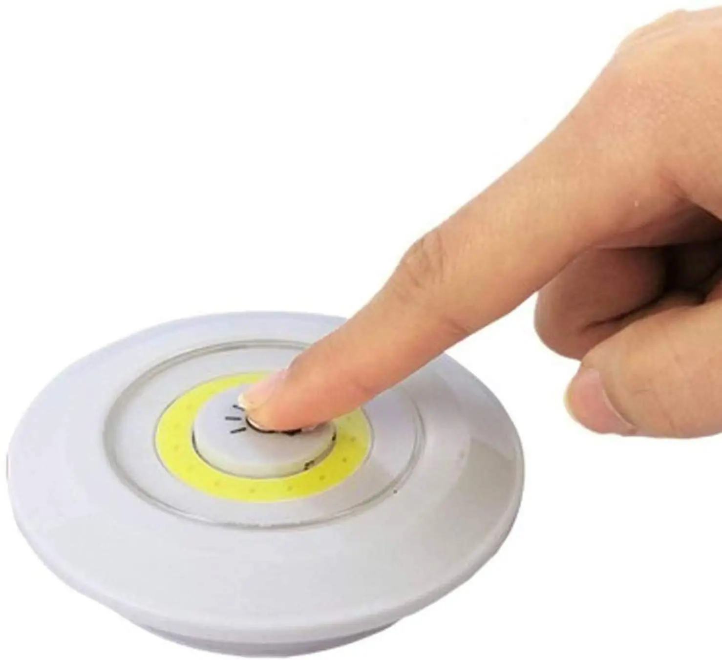 3 Pack Ultra Bright 150 Lumen Cob Led Puck Light Wireless Battery Operated Tap Push Light Remote Control Under Cabinet Light