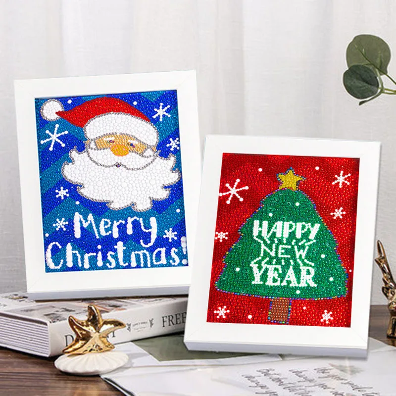 Wholesale DIY Christmas picture frame Diamond picture frame High Quality 3D Custom Diamond sticker painting kit