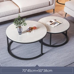 New Design Wooden Coffee Table Wire Coffee Table With Metal Frame Living Room Furniture 2 Tiers