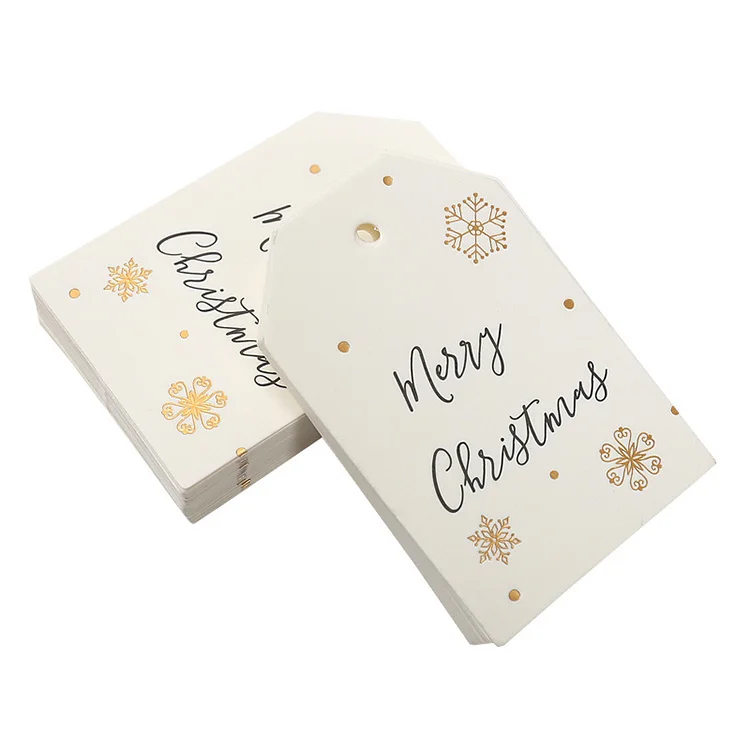 Оптовая продажа, печатная бумага, Рождественская Подарочная бирка с биркой, подарочная упаковка, декоративный подарок