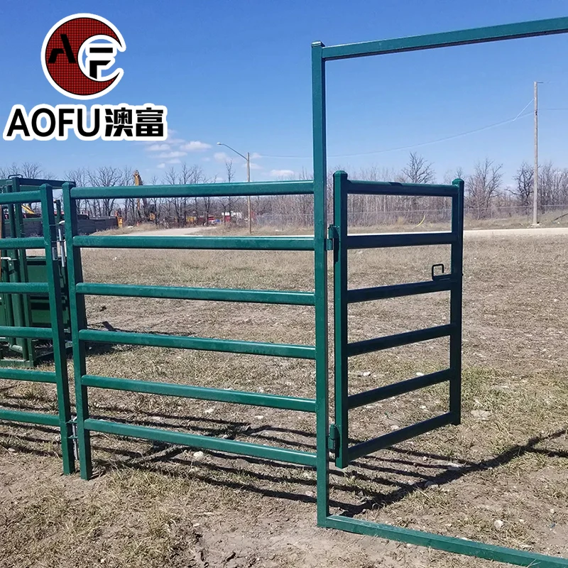 Chinese square tube steel tubing cattle corral fencing factory galvanized welded livestock sheep and goat portable metal fence