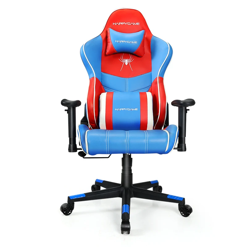 OS-7031 недорогое сине-красное кресло руководителя вращающееся кресло-планер с откидной спинкой