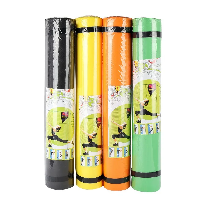 3MM Thick PVC Comfort Foam Yoga Mat for Exercise, Yoga, and Pilates can add strap and paper,customize package