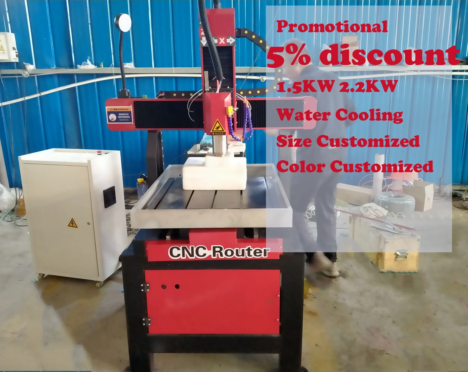 Songli 6060 2.2KW High-precision 4 axis cnc router for stone cnc jade cutter CNC jade engraving machine