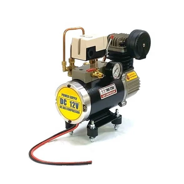 12V DC Weatherproof Professional Small Powerful Heavy Duty Excavator Truck Oil Less Onboard Air Compressor Machine