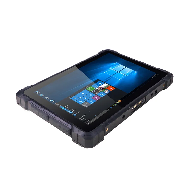 Industrial IP67 10 inch Rugged Tablet PC win10 8G Ram 128gb rom  rj45 GPS Fingerprint 2D barcode scanner optional industrial Rug