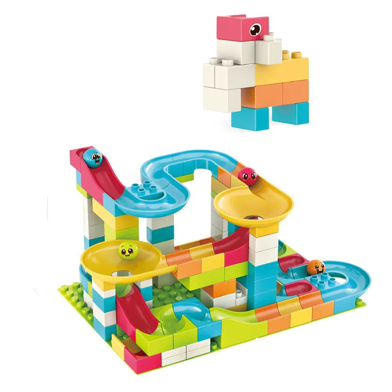 
120 PCS Educational Plastic Construction Set Marble Race Run 
