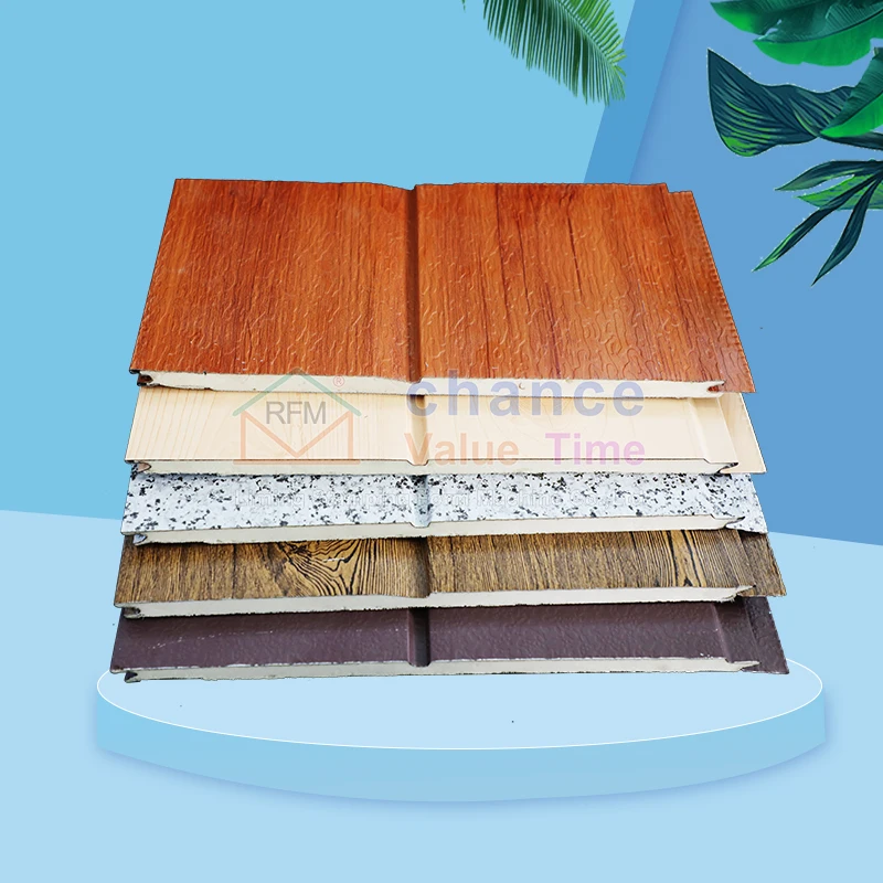 Price per square meter Siding metal polyurethane panels Exterior polyurethane sandwich wall panels