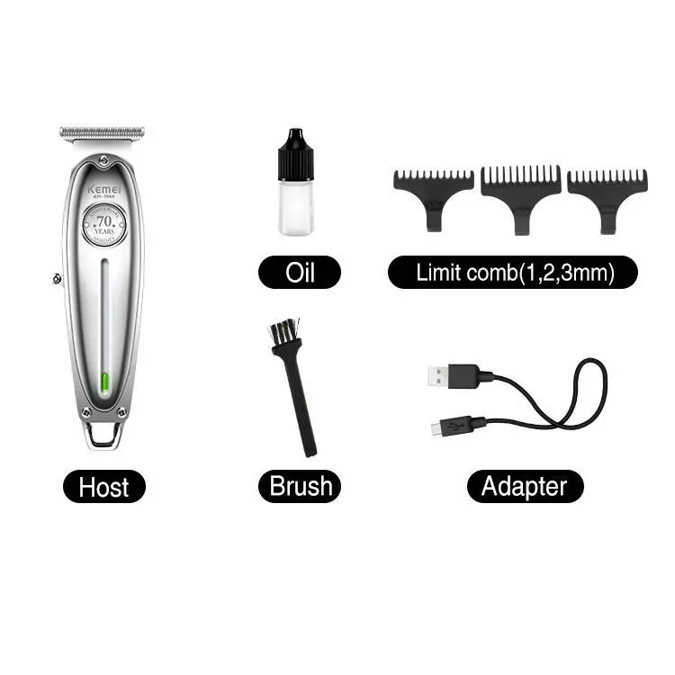 Hair Cutter Men Clipping Machine Hair Clipper Rechargeable Haircut Barber Scissors Trimmer Kemei 1949