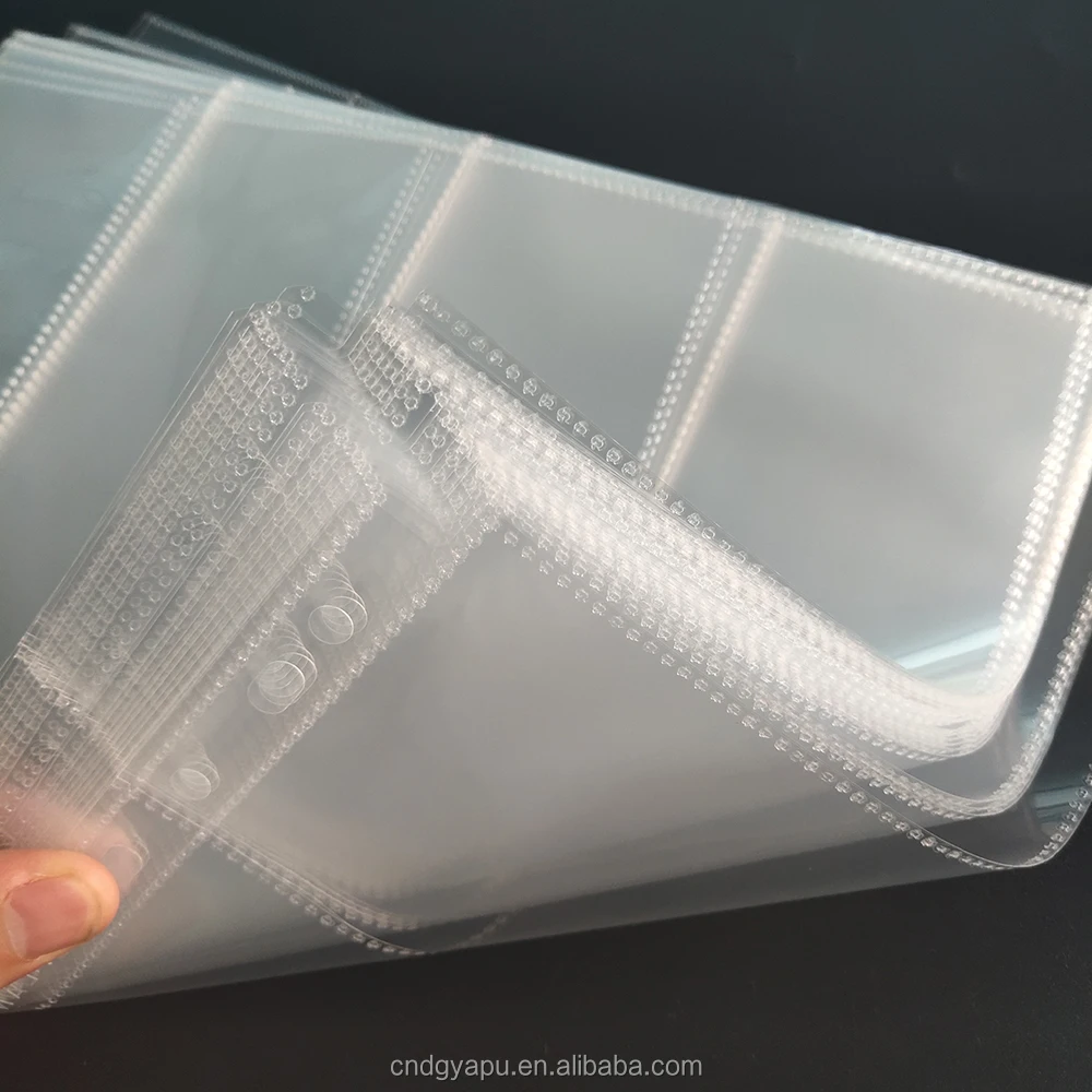 Custom 4 Pocket Banknote Collection Book currency holder paper money protector Thickened PP Page