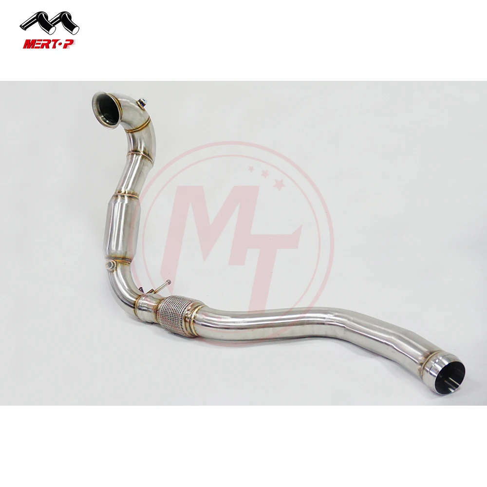 
Mertop Upgrade 200cell Euro 5 catted downpipe for M-B AMG W176 A45 W117 CLA45 X156 GLA45 2.0T 2014+ 