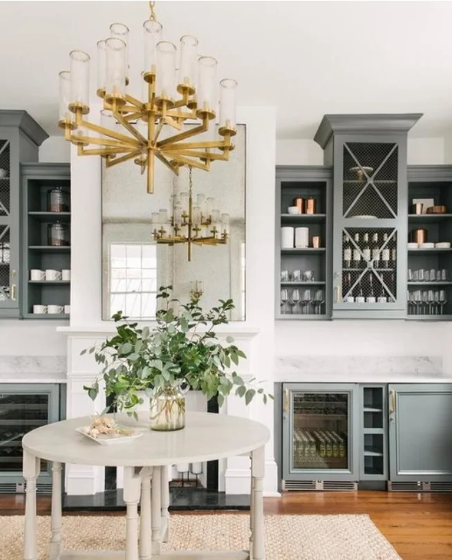 American Modern Minimalist Pendant Light Luxury Ice Cracked Cylinder Glass Classic Living Dining Room Lamp Copper Chandelier