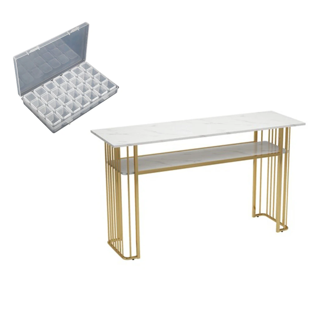 
Factory Wholesale Nails Salon Plastic Organizer Box with Dividers Nail Storage Box And Nail Table 
