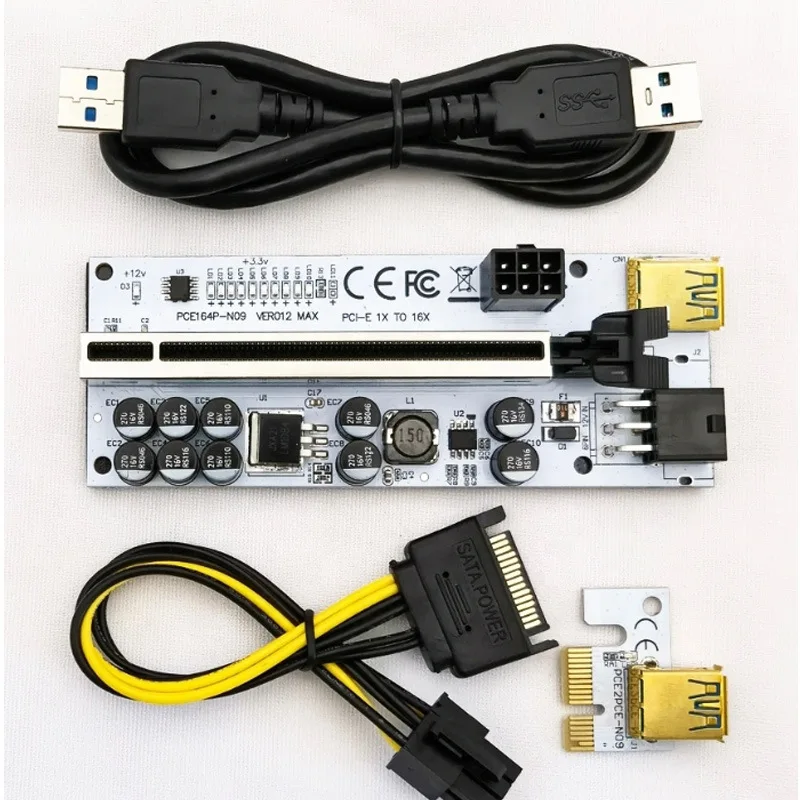 13 светодиодных ламп 10 конденсаторов Pci-e Райзер 16x V012 Pro Ver 012 макс. Плата расширения Pci Express GPU
