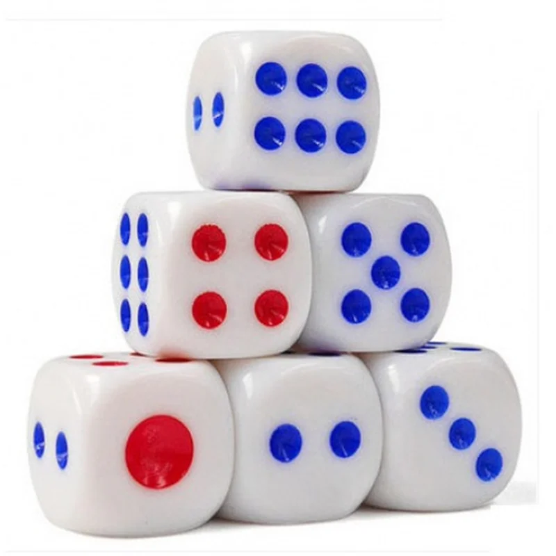 Пластиковые кости KTV бар кости Простой дизайн Развлечения метание учебные пособия кости