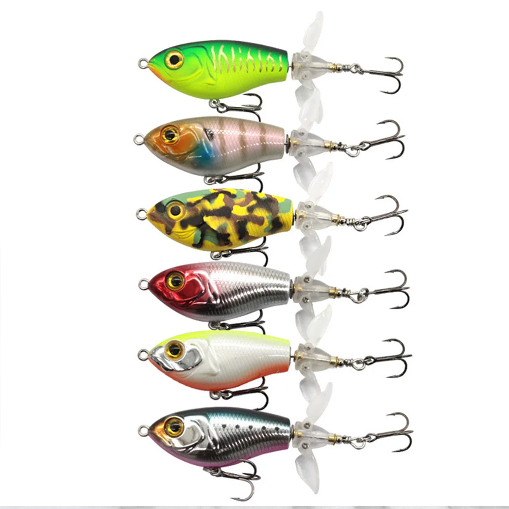 16g 80mm EAST Wobbler Buzz Floating topwater fishing lures Hard Bait Propeller For Bass Tilapia Fishing lure