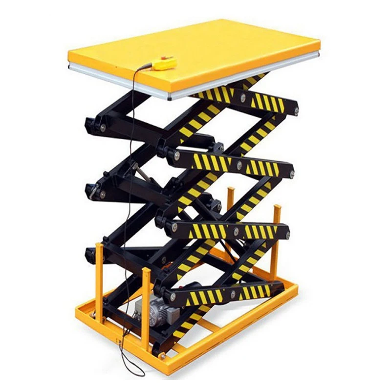 Hot sale 1 Ton 3m Hydraulic Mobile Movable Platform Scissor Cargo Lift Table Pit Mounted Platform Electric Stationary Lift Table