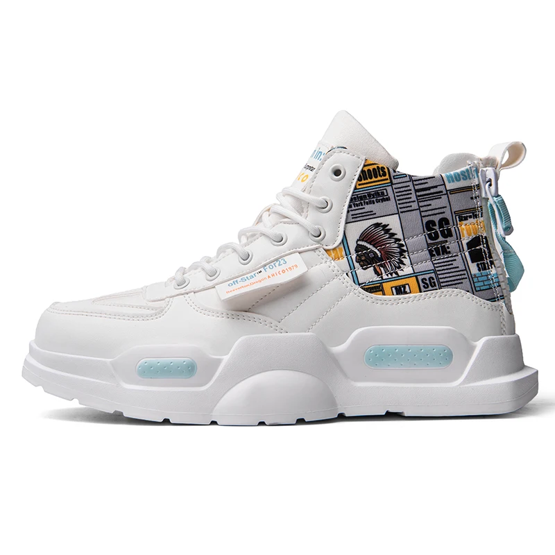 Высококачественные Новые поступления, Мужская модная повседневная обувь с высоким верхом, легкая дизайнерская модная обувь на шнуровке, мужские кроссовки