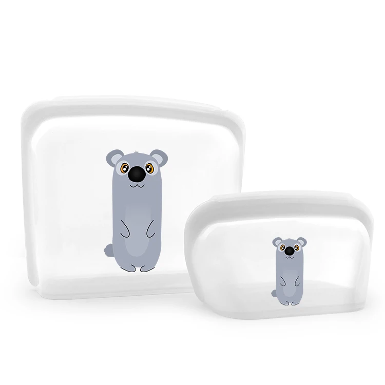 1000ML & 4000ML Silicone Baby Food Storage Container Freezer Reusable Food Container Silicone Bag