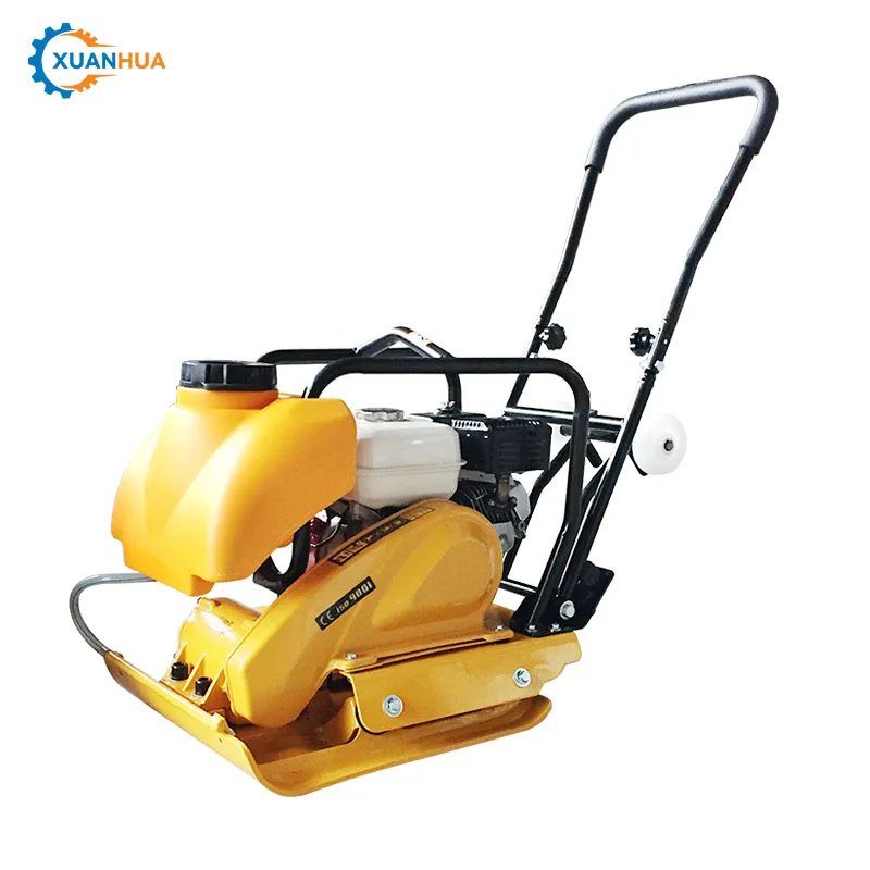 electric dynamic vibratory forward and reverse soil floor plate compactor machine